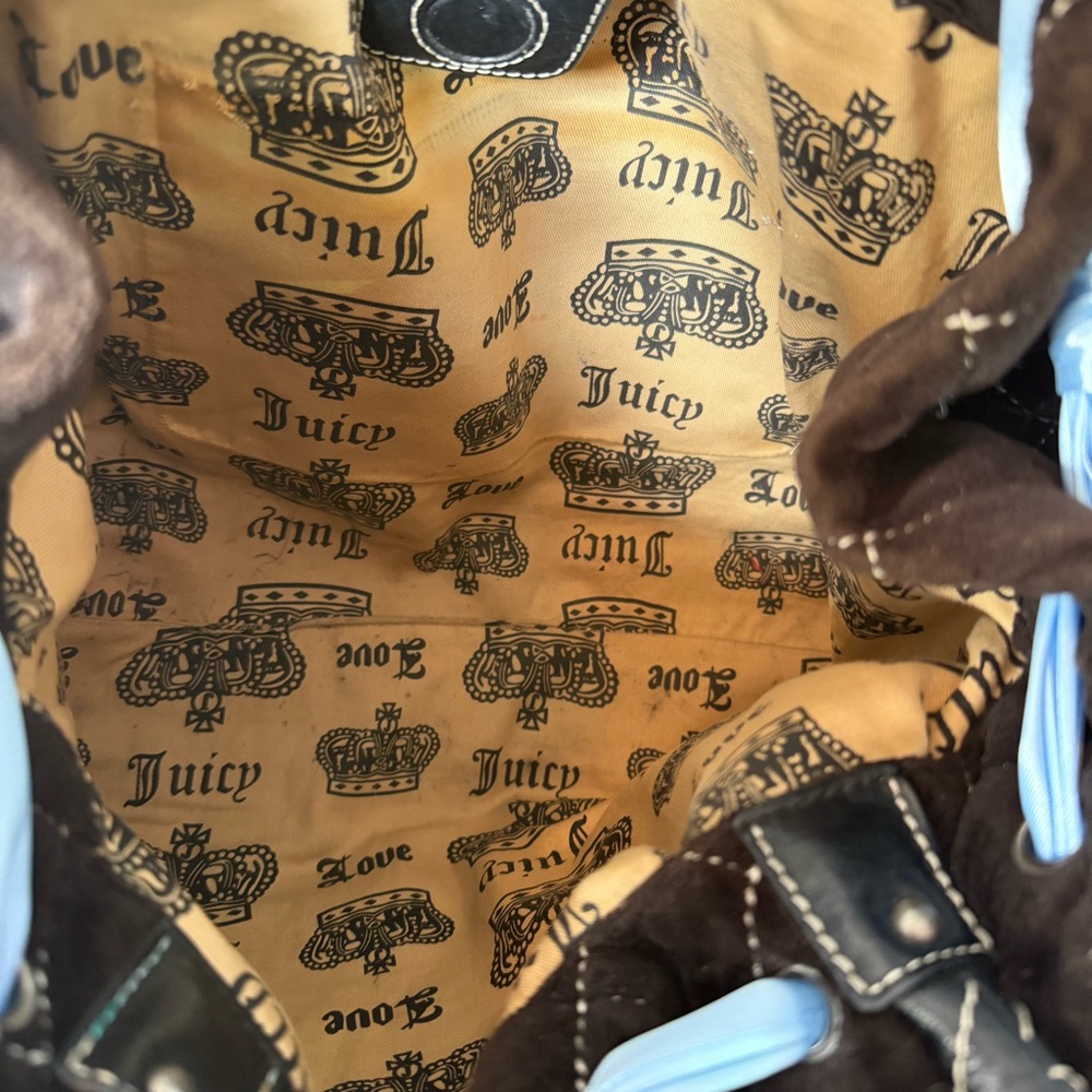 Custom Vintage Juicy Couture Brown and Blue Once Upon a Time Daydreamer - Picture 13 of 15